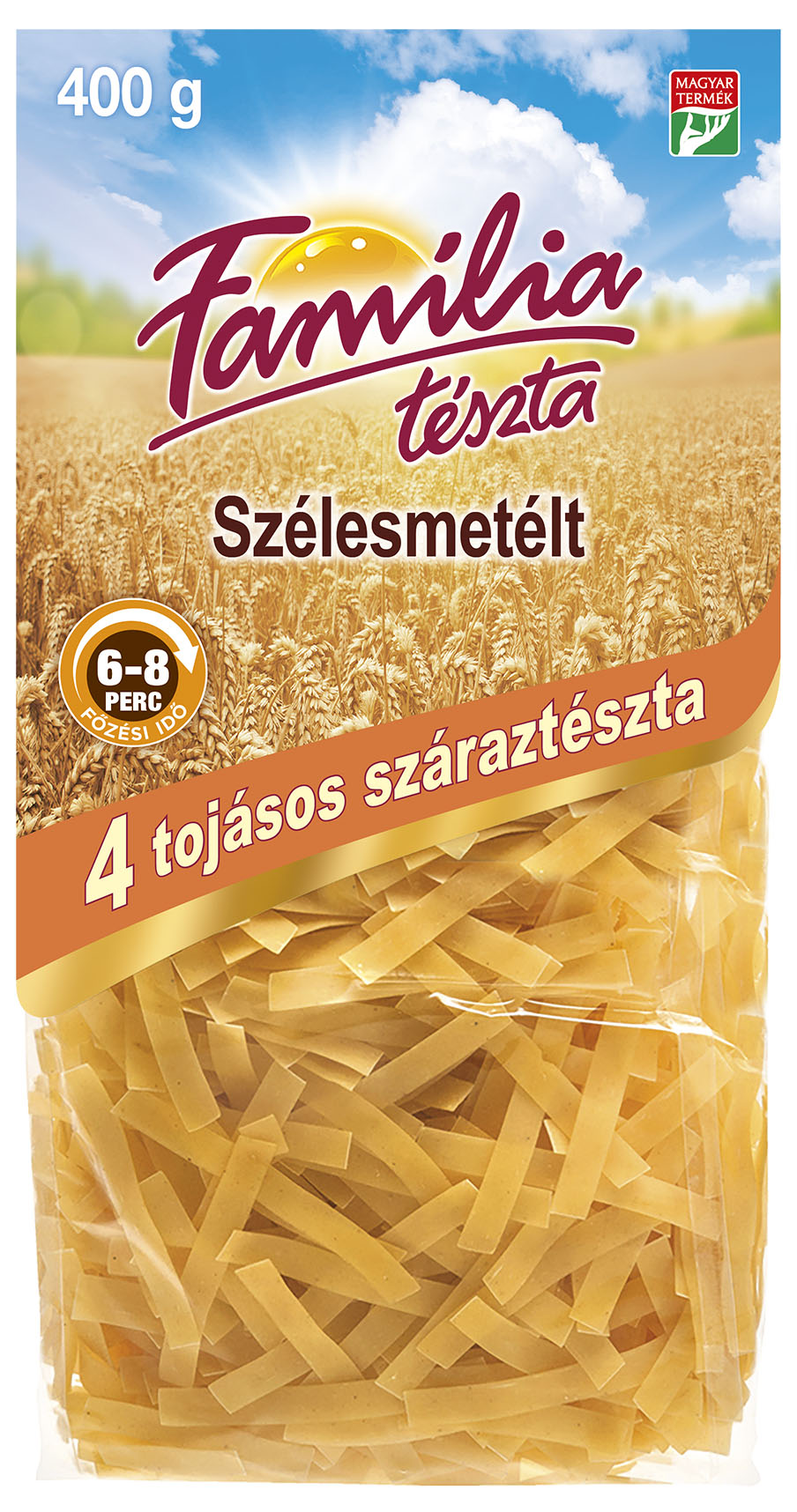 Szélesmetélt 4 tojásos száraztészta 400 g